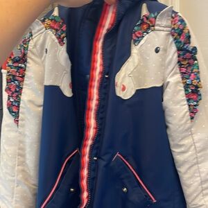 Mini Boden unicorn coat